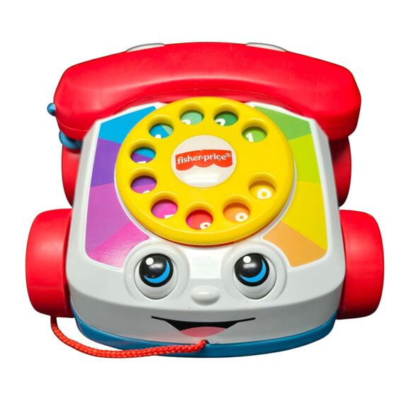 Fisher Price Chatter Pull String Telephone Toy Kids Pretend Phone - Picture 1 of 6
